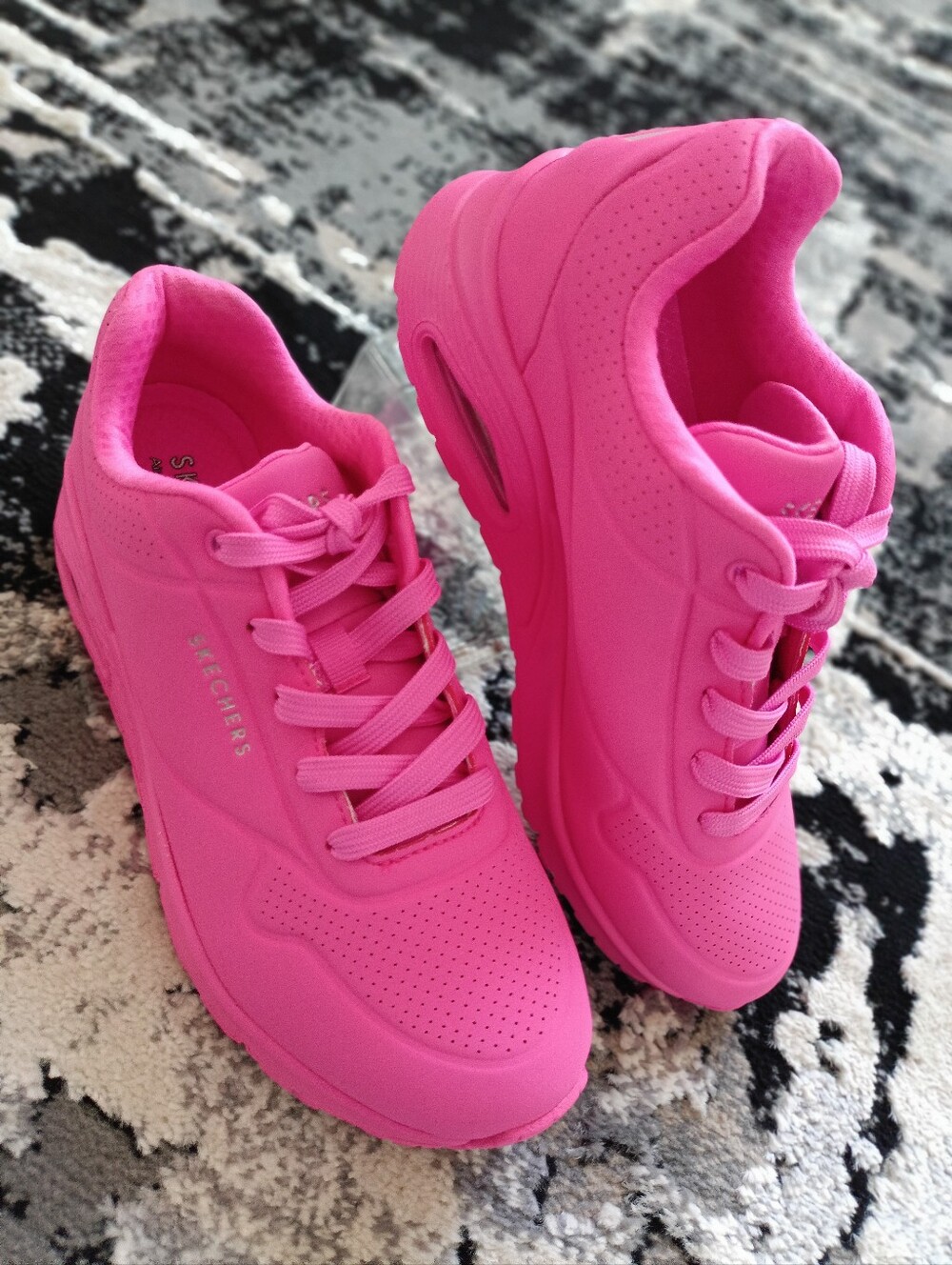 Skechers Uno Stand on Air- Cool Memory Foam Athletic Shoes Sneaker sz 9 Hot Pink - Picture 7 of 16